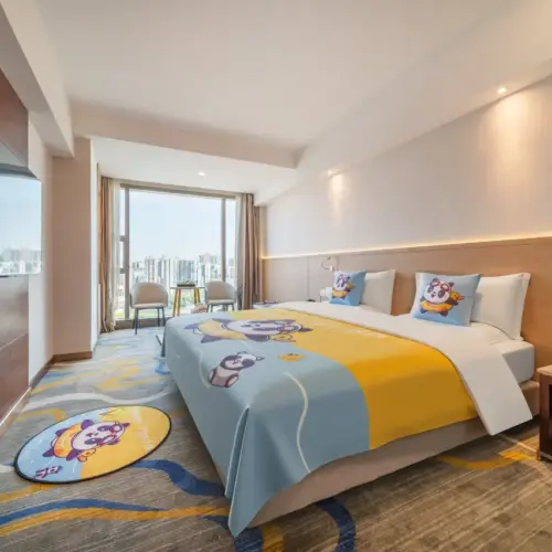 Exceptional City-View Family Double Bed Room