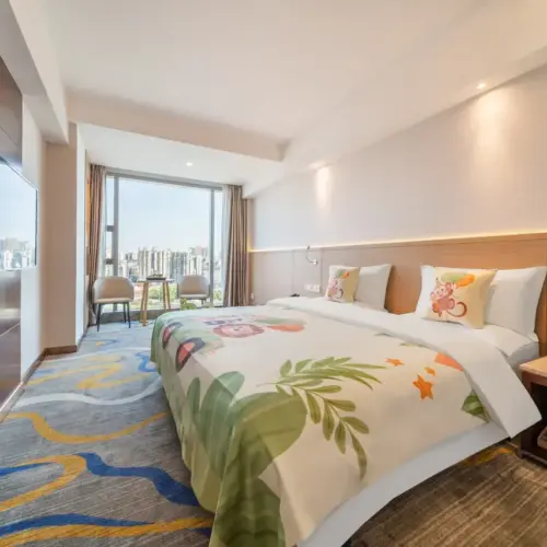 Exceptional City-View Family Double Bed Room