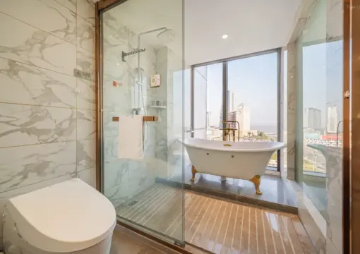 Executive Double Bed Room (Screen Projection TV + Panoramic Floor-to-Ceiling Window + Large Bathtub + Smart Toilet)