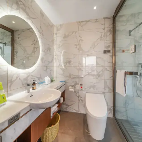 Executive Double Bed Room (Screen Projection TV + Panoramic Floor-to-Ceiling Window + Large Bathtub + Smart Toilet)