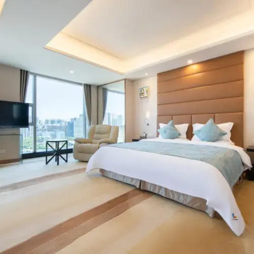 Executive Double Bed Room (Screen Projection TV + Panoramic Floor-to-Ceiling Window + Large Bathtub + Smart Toilet)